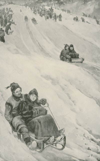 A Tobogganing Slope in Canada by Walter Stanley Paget